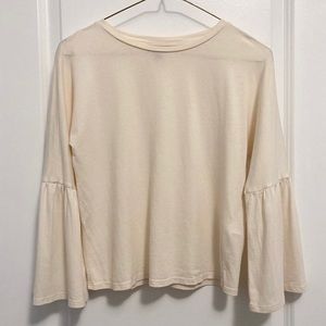 Topshop Flared Sleeve Shirt